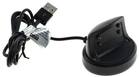 subtel Ersatz USB Kabel kompatibel mit Samsung Gear Fit 2 (SM-R360) / Gear Fit 2 Pro (SM-R365) Smartwatch Ladekabel Smartwatch Connector auf USB A 2.0 Datenkabel, Sportuhr Fitness Uhr