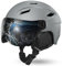 Odoland Erwachsene Skihelm Skihelm mit Visier, Leichter Race-Helm mit Helmvisier für Männer und Frauen, Snowboardhelm