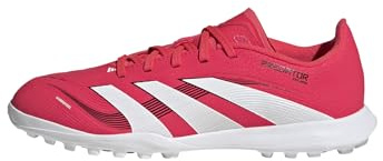 adidas Unisex – Barn PREDATOR LEAGUE Turf Football boots Kids, Lucid Red/Cloud White/Core Black, 37 1/3 EU