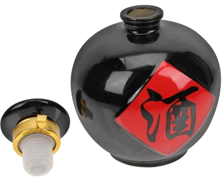 SHOWERORO Botella Vintage Cerámica Multifuncional Sellada Para Brandy Whisky Vodka Ron