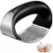 Presse Ail à Bascule Inox Ecrase Ail Manuel Hachoir Ail Coupe Ail Garlic Press