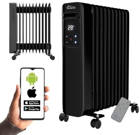 Tronitechnik® Ölradiator OR-311 11 Rippen 2500 W WiFi schwarz