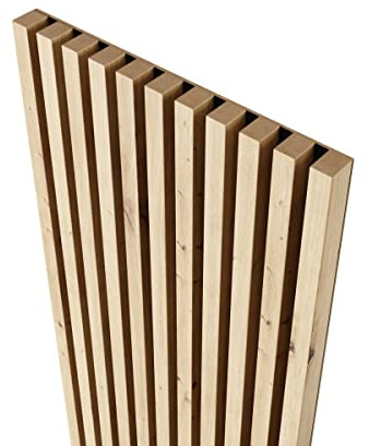 MEBANO. Akustikpaneler På Svart Skiva 4 Stycken 240x18,5 cm Ek Artisan Väggpaneler Väggdekoration Träpaneler För Vardagsrum MDF På HDF