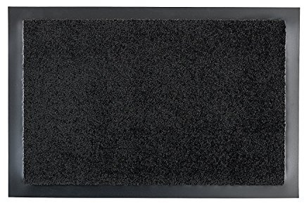 Carpido Selena Fussmatte - Türmatte - Schmutzabstreifer - Haustürmatte - Fussabtreter - Sauberlauf, schwarz, 60 x 80 cm