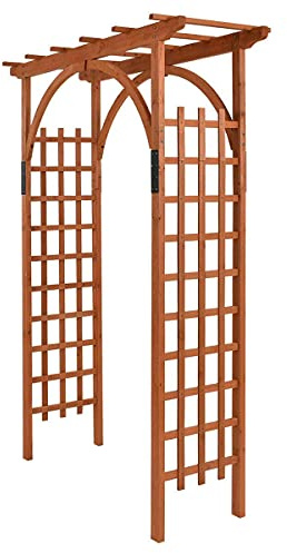 Classic Style Seedling Soar Master Cedar Wooden 63x23.5x84.5 Superior Outside Arbor Arch Pergola Trellis Wood Garden Yard Lattice