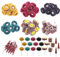 Swpeet Assortiment de 50 disques abrasifs à lamelles abrasives, grain 80, tige conique de 0,3 cm et 25 mm grain 120 180 320 400 avec tige de 3 mm
