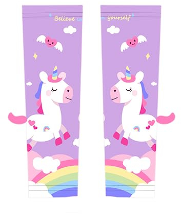 Teogneot Manicotto Braccio per Bambini, Manica Avambraccio a Compressione per Bambini Protezione Solare Manica per Sport di Raffreddamento per Ragazzi e Ragazze