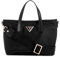 GUESS Damen Latona Tote Mini-Umhängetasche, Schwarz