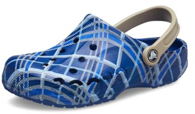 Crocs Unisex Baya Graphic Clog, Blue Jeans, 11.5-12