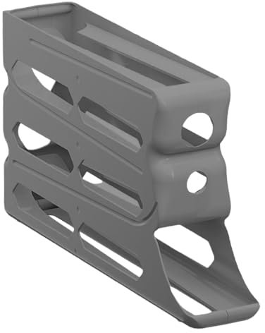 Grille à œufs pour réfrigérateur, distributeur d'œufs à 4 niveaux, plateau à œufs avec roues automatiques, distributeur d'œufs enroulable de grande capacité pour réfrigérateur et armoire