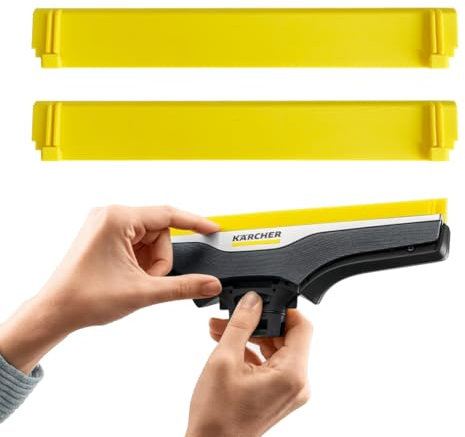 FEQDWOX 2 pcs Original Abziehlippen für Fenstersauger WV6 (280 mm) (gelb)