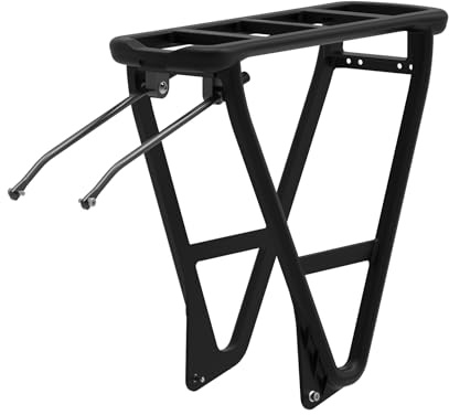 POLISPORT 8873000004 Portapacchi Posteriore HRP – Resistente, Leggero, Montaggio Standard, Compatibile Con Borse, Nero – Supporta Fino A 27 kg, Perfetto Per Spostamenti E Carico