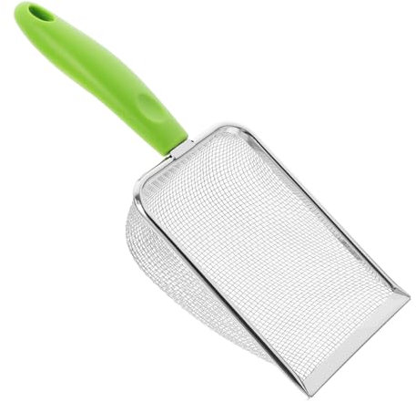 Sosoport Pala Da Spiaggia Lunga Per Filtrare La Sabbia Conchiglie Manico Per Articolo Per Setacciare E Scavare Per Pulire Con Conchiglie Pala Da Spiaggia In Metallo Pala In Acciaio