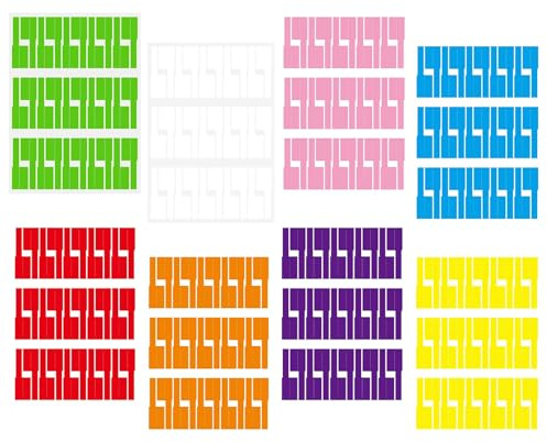 240PCS Cable Labels - Write On Cable Tags - Self-Adhesive Tear Resistant Wire Markers for Network Leads Chargers Office Cord Management - 8 Colours