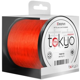 600m DELPHIN Tokyo Monofilament orange rote Karpfenschnur Feeder - Schnur Angelschnur von Ø 0,261mm / 5,4 kg bis Ø 0,369 mm / 10,0 kg (Ø 0,261 mm / 5,4kg)