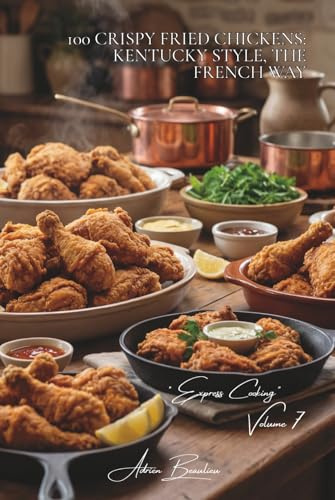 100 Crispy Fried Chickens: Kentucky Style, the French Way: Homemade breading, French spices, and crunchiness without the deep fryer (CHICKEN SERIES ... - Sub-Series Express Cooking (12 Volumes))