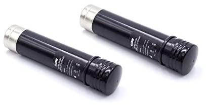vhbw 2x Battery compatible with Black & Decker Versapak VP100, VP110, VP130, VP130K Electric Power Tools (2100 mAh, NiMH, 3.6 V)