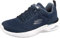 Skechers Damen Skech-AIR Dynamight Fast Brake Sneaker, Navy Mesh/White Trim, 37 EU