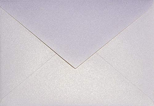 Netuno 25 Briefumschläge Perlmutt-Rose-Gold DIN C6 114x 162 mm 120g Aster Metallic Candy Pink Gold glänzende Umschläge C6 schön für Hochzeit Geburtstag Taufe Weihnachten Ostern Einladungen