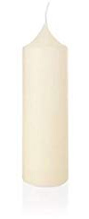 innaGLAS Bougie d'église Franziska, Ivoire, 25cm, Ø8cm, 114h