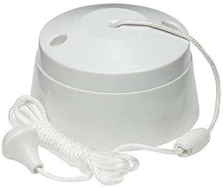 Knightsbridge SN8290 1-Way Pull Cord Switch, 10A white 1W