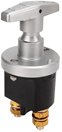 Interruttore di Alimentazione della Batteria, Interruttore Principale Alimentazione a Batteria 12V 500A Protezione Impermeabile Nominale Universale per Auto, Barca,
