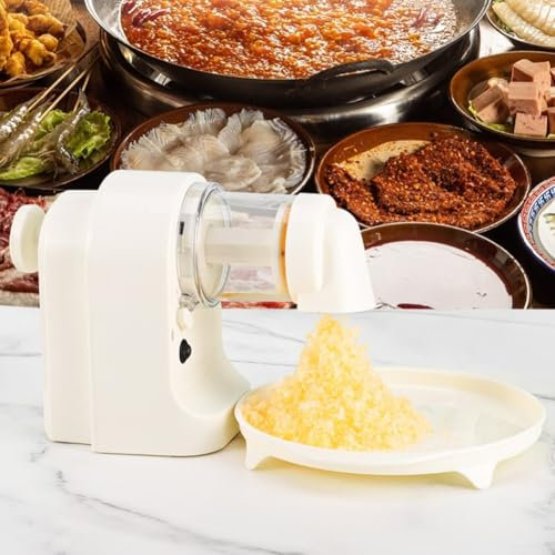 Broyeur à glace électrique, rasoir à glace portable, machine à cône de neige, broyeur à glace de table pour fête de jardin familiale, camping en plein air