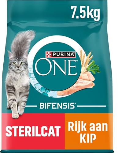 Purina ONE Bifensis Pienso para Gato Esterilizado Adulto con Pollo y Trigo, 1 Bolsa de 7,5kg