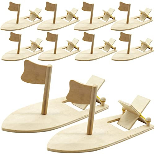 Abaodam 10stücke Segelboot Modell Aus Holz Für Diy Basteln Dekoratives Holzsegelboot Zum Selbermachen Und Bemalen Für Junge Mädchen Holzsegelboot Zum Malen Und Spielen