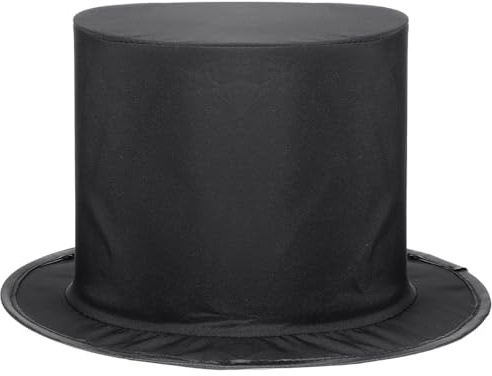 CLISPEED Spring-loaded Collapsible Top Hat for Adults Elastic Magician Costume Cap Party Festival Performance Masquerade Headwear