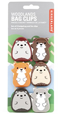 Kikkerland BC18-A Tütenclip, Kunststoff Metall, Mehrfarbig