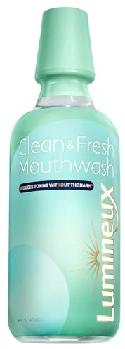 Lumineux Complete Care Mouthwash 16 Oz. - Fresh Breath in 14 Days - Fluoride Free, NO Alcohol, Artificial Colors, SLS Free, Dentist Formulated
