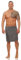 Class Home Collection Saunakilt Herren – Weiches Baumwolle Frottee Saunahandtuch mit Klettverschluss, ideal als Saunatuch, Saunazubehör, Hamamtuch, tragbare Badetuch für Sauna & Wellness, Grau