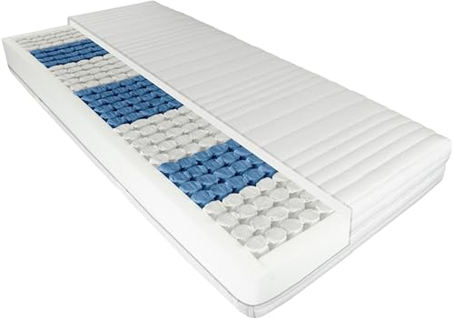 AM Qualitätsmatratzen Orthopädische 7-Zonen Taschenfederkernmatratze 120x190 cm - H3 Matratze - Made in Germany