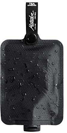 Matador Toiletry Bottle - 90ml Refillable Travel Bottle for Toiletries with Label; Flight Approved Travel Liquid Container; Portable Fluid Travel Bag for Gels, Pastes, and Liquids
