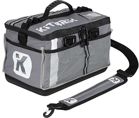 KITBRIX Sac de sport, sac de voyage, sac de cabine sous le siège 39 x 24 x 24 – Base solide et imperméable – Conçu pour l'équipement humide et boueux – Sac multi-usage pour la natation, le football,