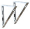 Edelstahl Wandkonsole Standard - Schornstein I 450mm Auflagefläche | Schornsteinhalter für Wandabstand 50-200mm I Basis des Schornsteins I Stabil und fest I Oskar