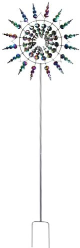 Molino De Viento De Metal, Carillón De Viento Mágico Molino De Viento Mágico, Único Y Mágico Metal Molino De Viento, Escultura Cinética De Viento De Césped Mágico, Esculturas De Viento Cinético De