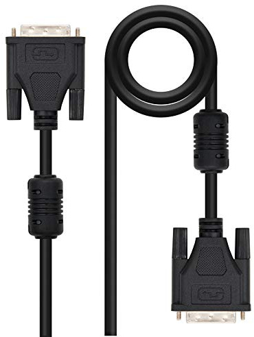 Cable DVI - Cable DVI dual link 24+1, macho a macho, 5.0 m, alta calidad para transmisión de video.*