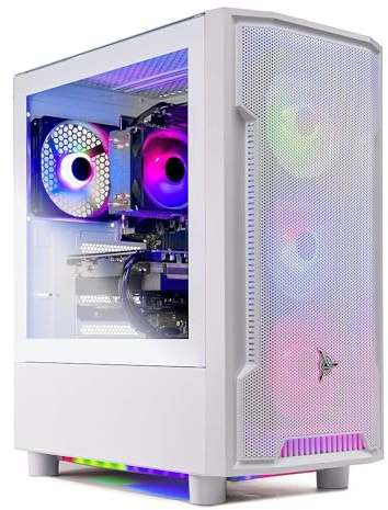 Skytech Gaming Archangel Desktop PC, Ryzen 7 5700 3.7 GHz (4.6GHz), AMD RX 9060XT 8GB, 1TB NVMe SSD, 32GB DDR4 RAM 3200, 650W Gold PSU, Wi-Fi, Win 11