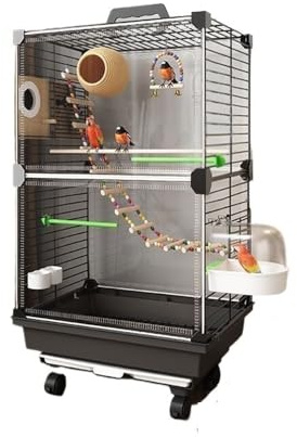 Papegojburar Ultimate Luxury Villa Parrot Cage New Birdhouse & Nest