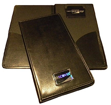 New Restaurant Waitstaff Waiter Waitress Double Panel Checkbook Presenter Leather Black Good Quality