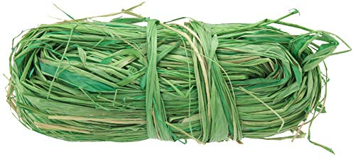 Meister Naturbast 50 g - grün - Zum Basteln, Dekorieren & Weben - Traditionelles Bindematerial - Reißfest & witterungsbeständig - Aus Naturfaser / Bastband / Bastelschnur / Gartenschnur /FLOR78665