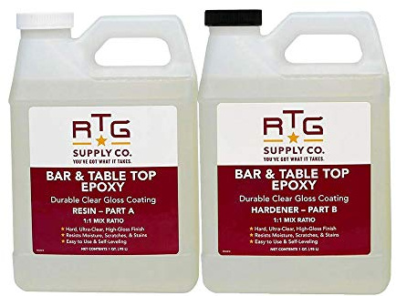 RTG Supply Co - Bar & Table Top Epoxy Resin for Bars Countertops Furniture and Tables (2-Quart)