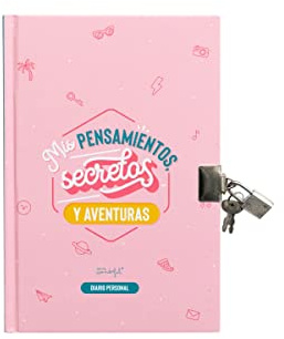 Mr. Wonderful Diario con candado - Mis Pensamientos, Secretos y Aventuras, Multicolor, Talla única