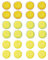 YANRU 24 pcs,Zitronen Deko,KüNstliche Zitronen,Kunstobst Obst Dekoration, Zitronenscheiben Deko, Fruchtdeko Deko, Deko Zitrone, Schaufenster/Hausparty Deko/Fotorequisiten (DREI Farben), A8YR110131a