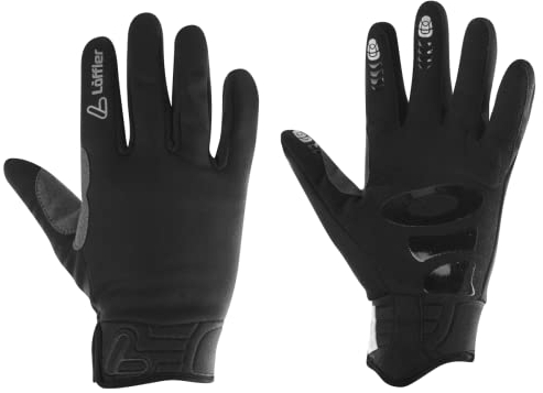 Löffler Ws Warm Handschuhe, Black, EU 7-7.5