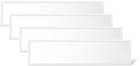 WSU Lights 4x LED Panel 120x30cm, Deckenleuchte, 3900lm, 4000K, 36W, inkl. Trafo, Rasterleuchten, Einlegeleuchte, Büroleuchten (4000K, 4 Stück)