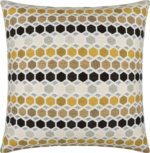 Erwin Müller Kissenhülle York Wabe Chenille Curry Größe 50x50 cm