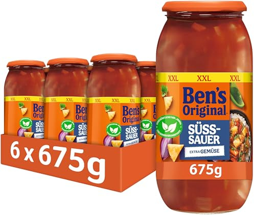 BEN’S ORIGINAL® Sauce Süß-Sauer Extra Gemüse 6 x 675g